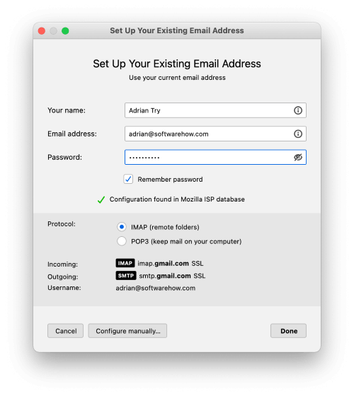 mozilla thunderbird email account mozilla thunderbird email account