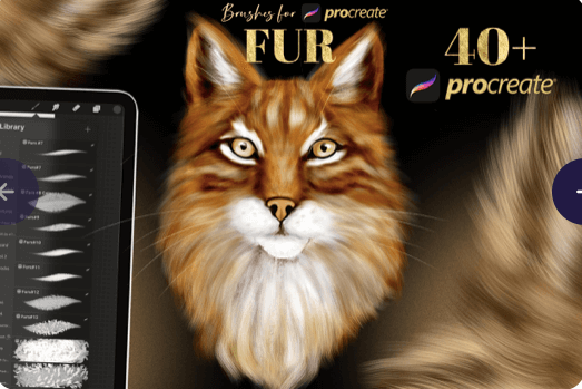 procreate cat fur brush free