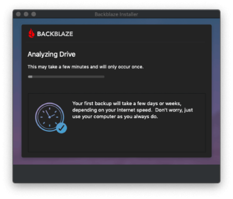 fbackup only backing up one day