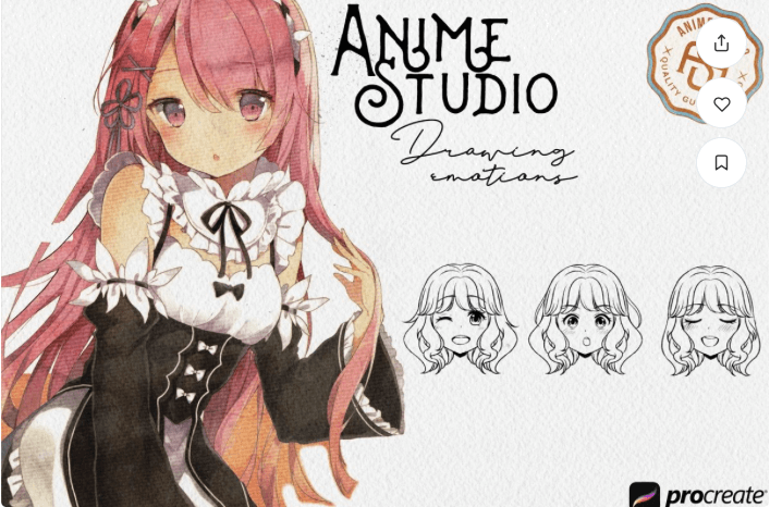 Anime Manga Procreate Brushes Graphic by SvgOcean  Creative Fabrica