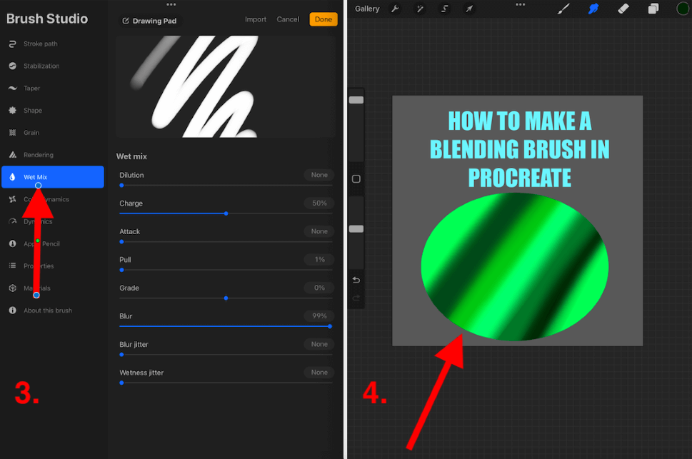 matron George Bernard eksistens How to Make a Blending Brush in Procreate (4 Steps)