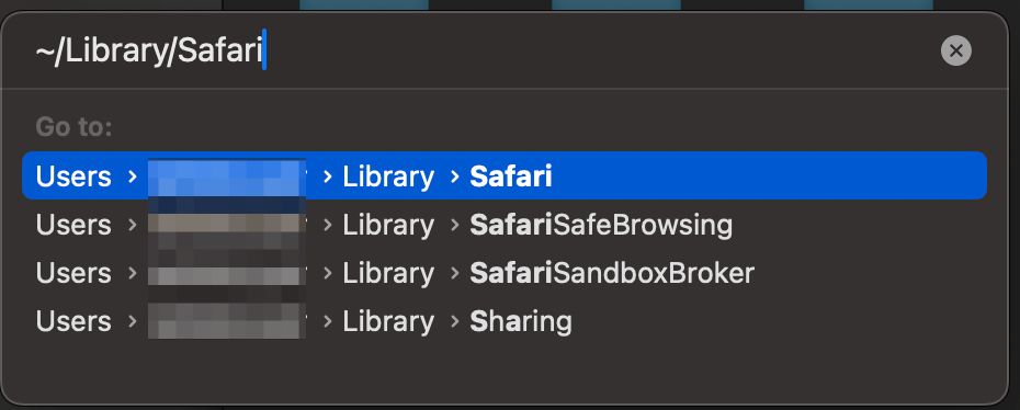 clearing history safari mac