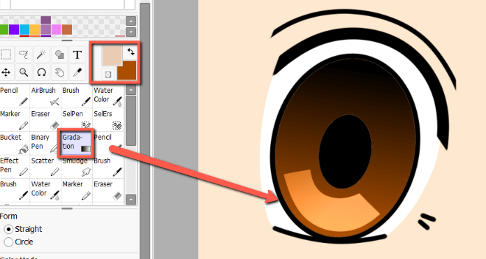 Anime Eye color tutorial  Medibang Paint Pro  PaintingTube