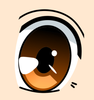 anime female eyes 10425167 Vector Art at Vecteezy