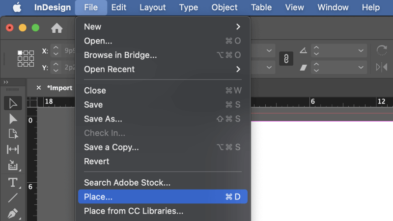 How to Import a PDF in Adobe InDesign