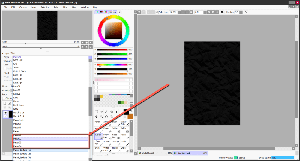 How to Install Brush & Paper Textures in PaintTool SAI