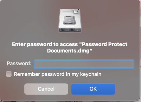 password protect file mac terminal
