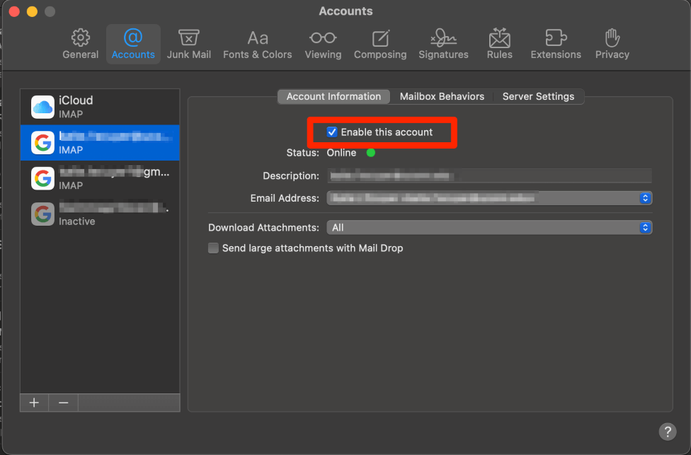 mailbird how to log out of the app