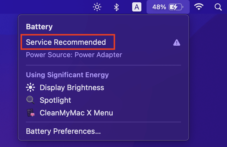What To Do If MacBook Battery Says Service Recommended