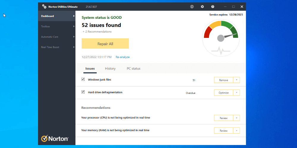 ¿Qué pasó Norton Utilities?