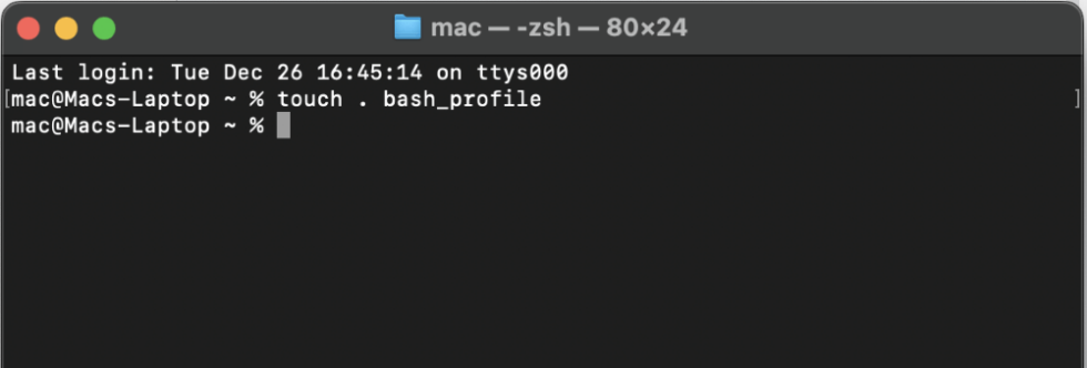 open bash profile file mac