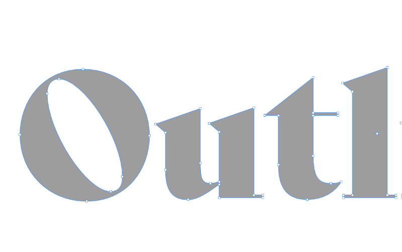 how to outline text in indesign