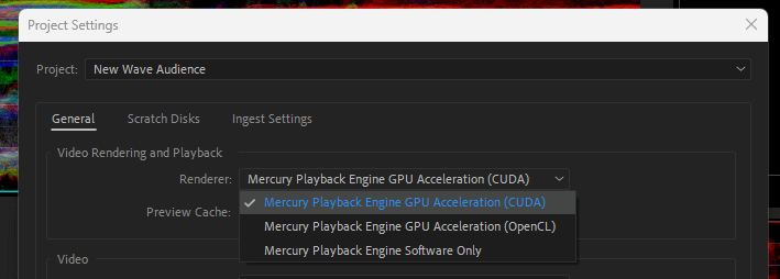 Mercury playback sales engine gpu acceleration