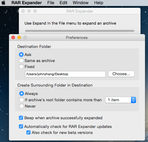 open rar on mac