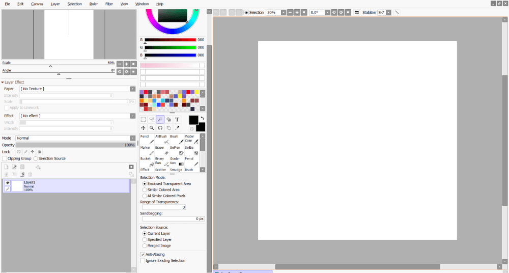 sai paint tool drawing