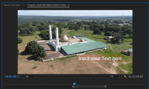 adobe premiere add text to video