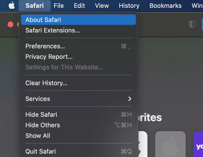 update safari only on mac