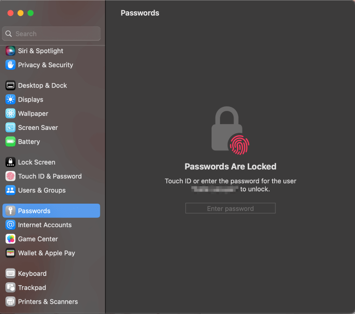 how to show saved passwords safari