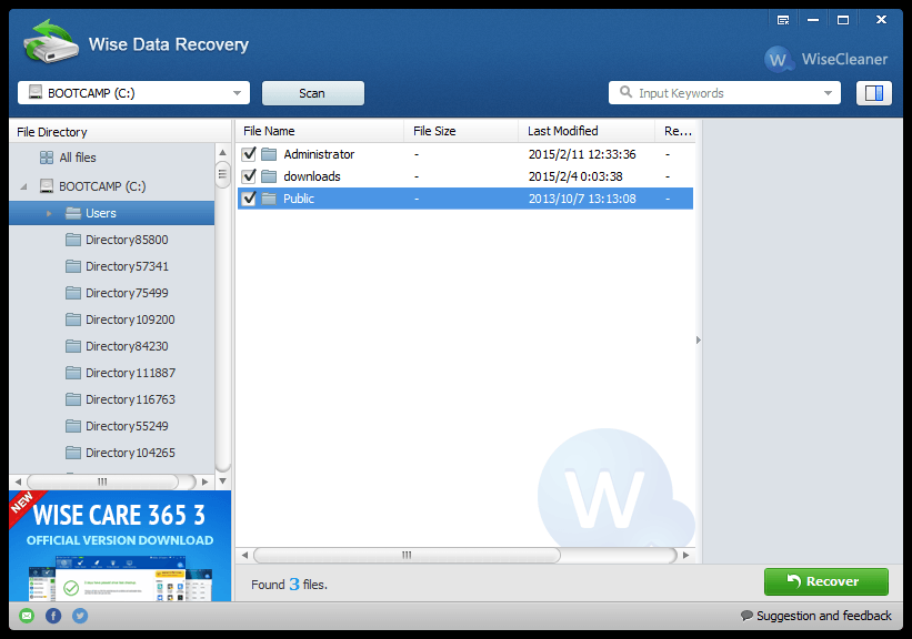 wise file recovery