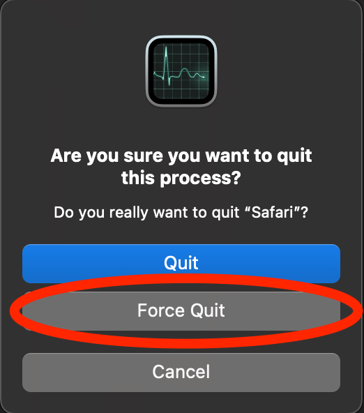 how to force quit safari