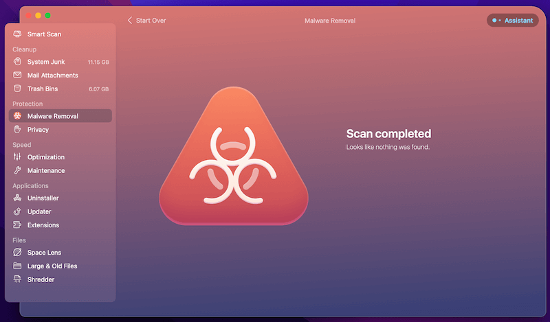 CleanMyMac X Malware Removal