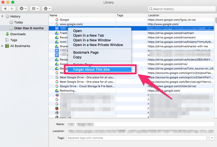 how to clear google search history on a mac