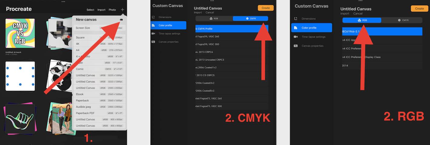 How To Use CMYK Vs RGB With Procreate Steps Tips 