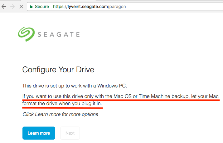 reformat seagate drive for mac and pc