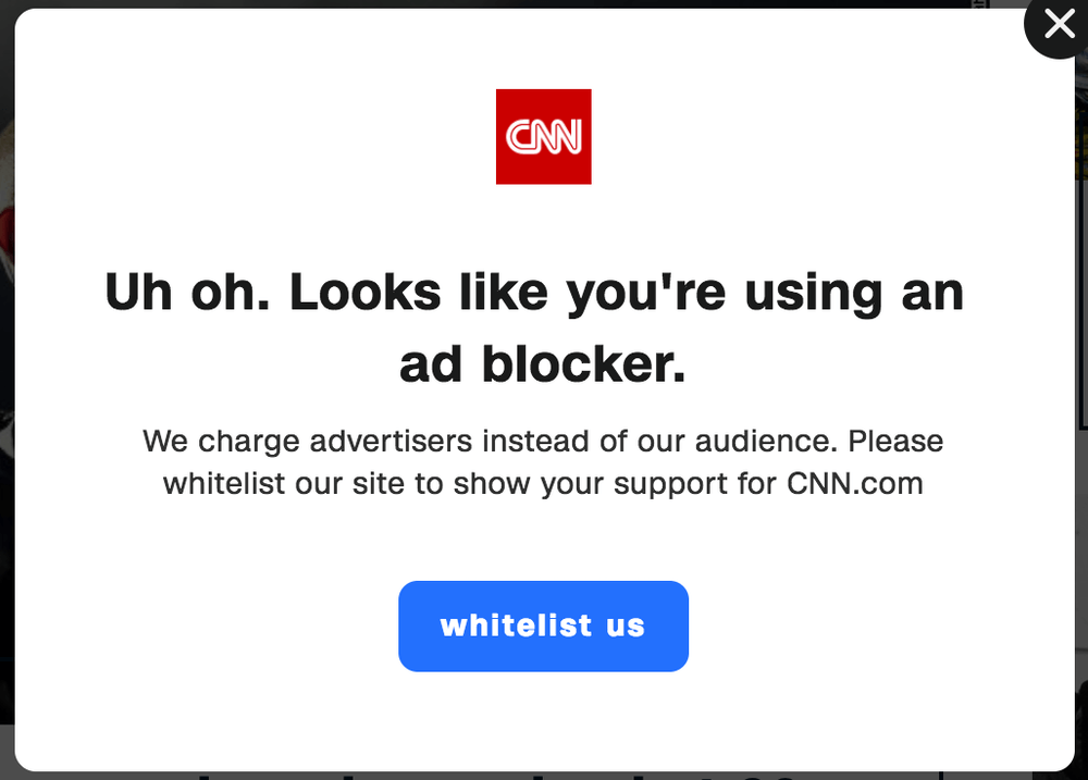 How to disable your adblocker on