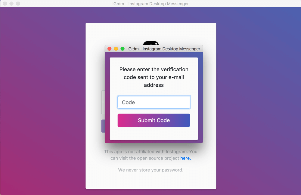 how to access instagram messages on mac