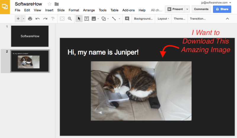 how to download a presentation from google slides