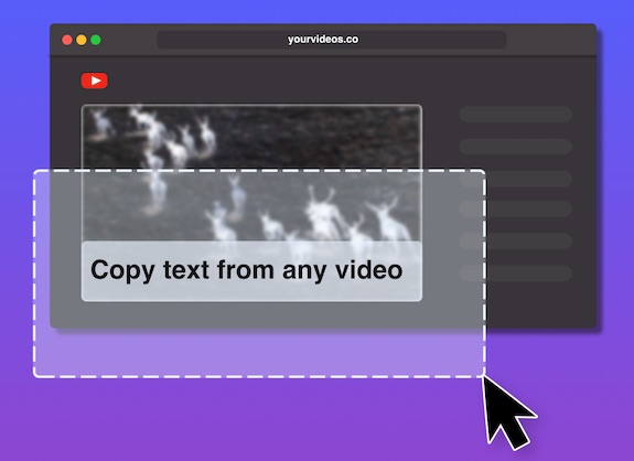 Grab2Text copy text in a video
