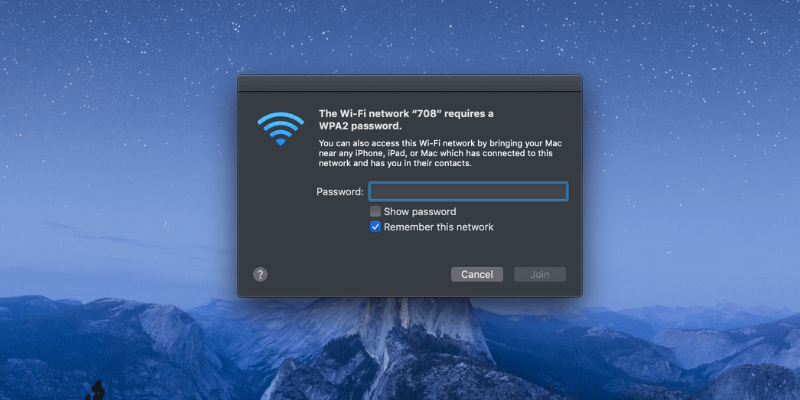 How to Find a Saved WiFi Password on Mac