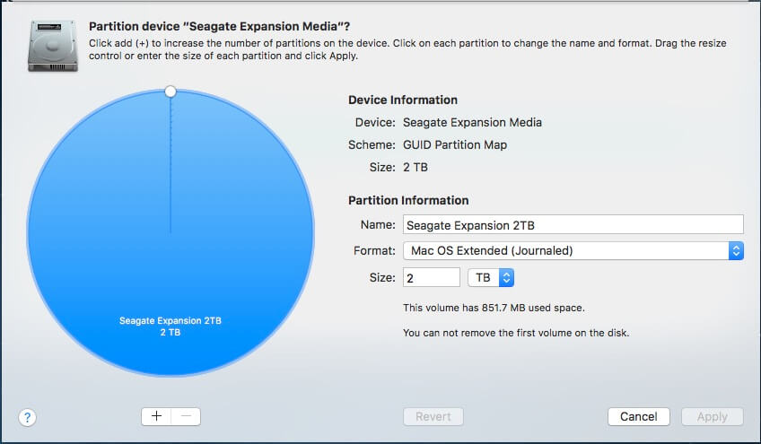 How to partition an external hard drive mac high sierra