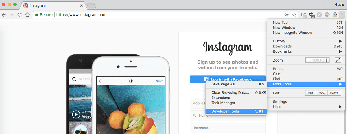 how to post on instagram using macbook