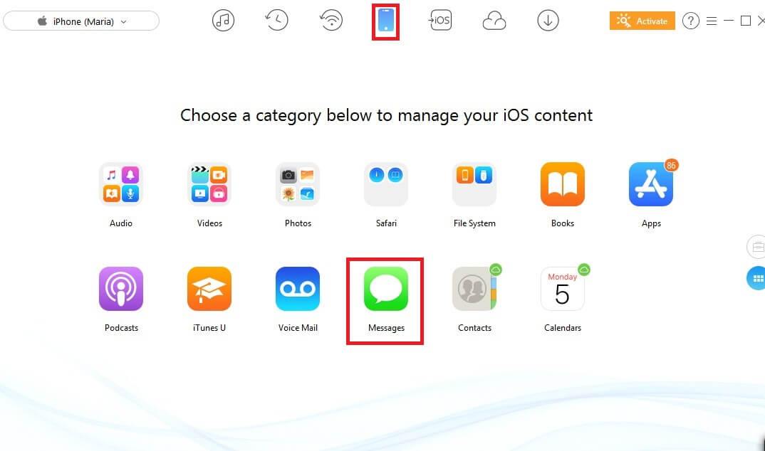 how can i print my text messages on iphone