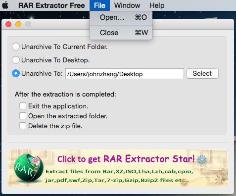 download rar extractor for mac