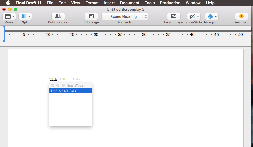 movie magic screenwriter final draft