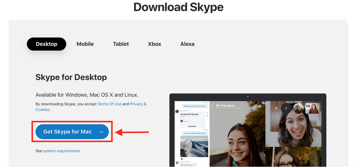 download skype for apple macbook pro