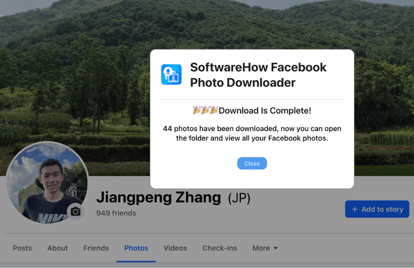 softwarehow facebook photo downloader