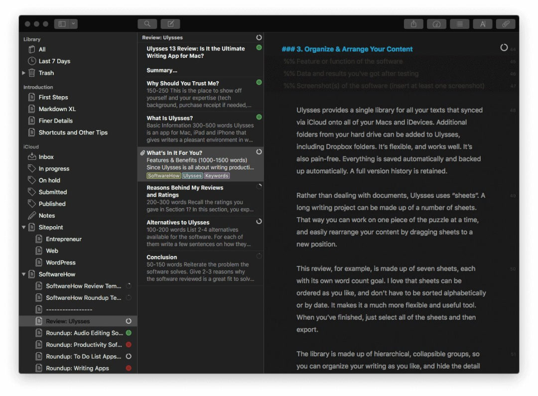 Ulysses vs. Scrivener Which One Should You Use in 2025?