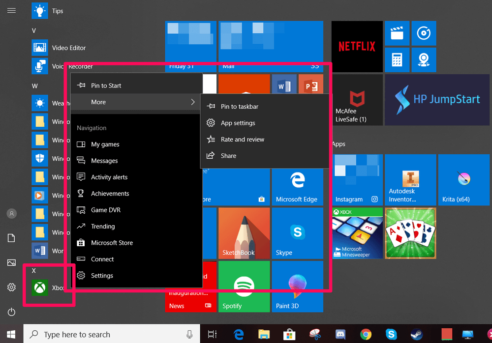 uninstall programs windows 10