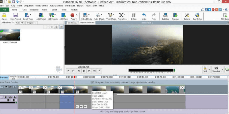 manual for nch videopad video editor